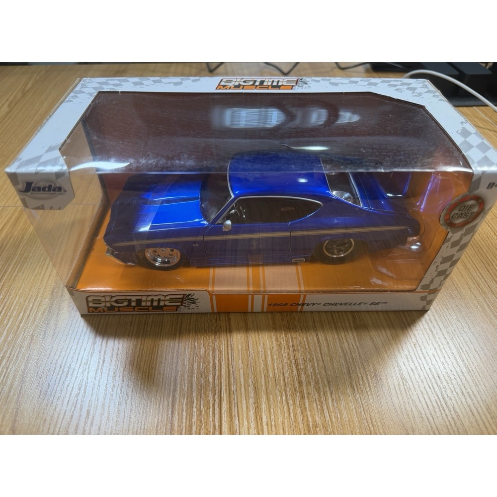 Jada Toys Bigtime Muscle 1969 Chevy Chevelle SS Blue 1/24 Diecast New Sealed